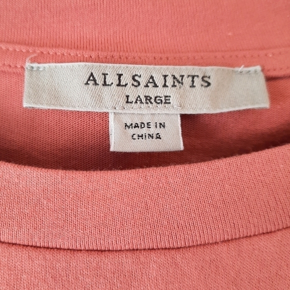 All Saints Coni Coral Tank Sleeveless Blouse L - Picture 5 of 8